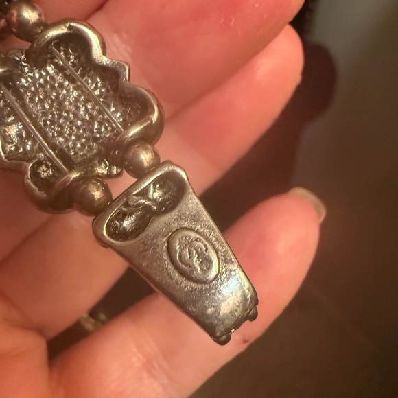 Premier Designs Jasper, Epidot, Antique Silver Plate Bracelet - Picture 6 of 6